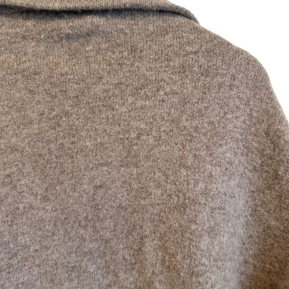 Kit and Ace Tan Wool Cashmere Blend Comforter Wrap Long Open - Picture 4 of 7